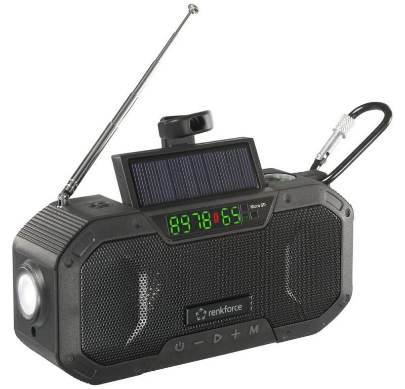 Renkforce Renkforce RF-CR-300 Outdoorradio UKW, MW Notfallradio, Bluetooth®, SD Radio von Renkforce