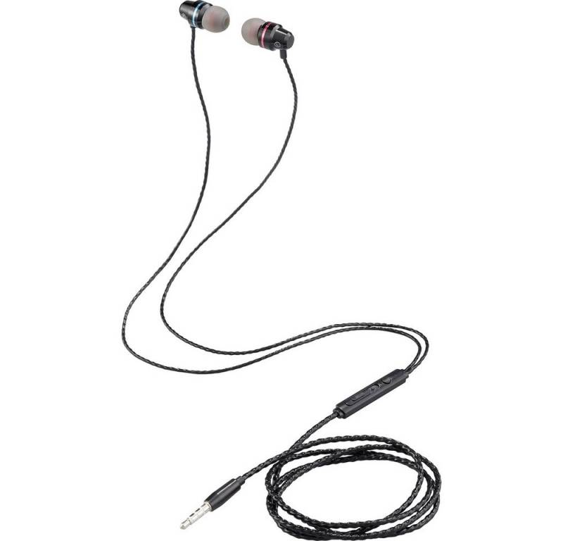 Renkforce Renkforce RF-IE-JH01 Telefon In Ear Headset kabelgebunden Schwarz F Kopfhörer von Renkforce