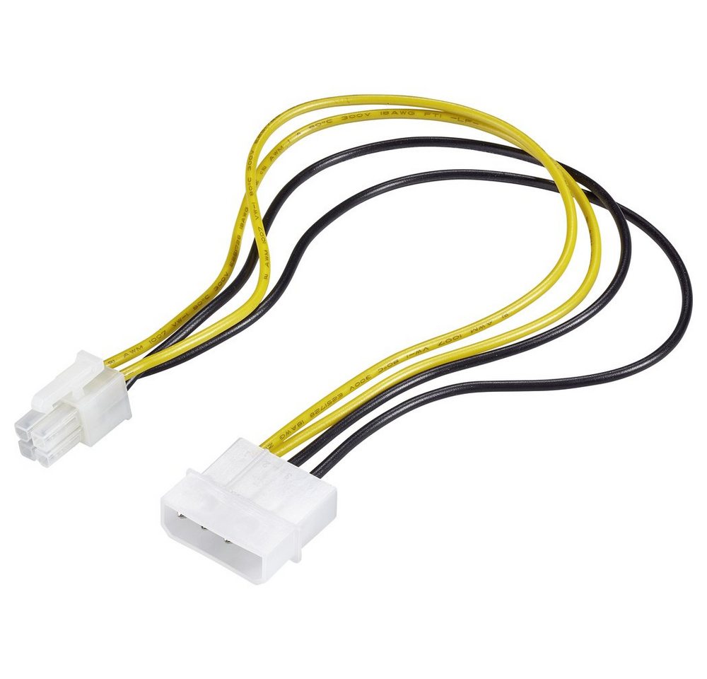 Renkforce Renkforce Strom Anschlusskabel [1x ATX-Stecker 4pol. - 1x IDE-Strom-St Stromkabel, (30.00 cm) von Renkforce