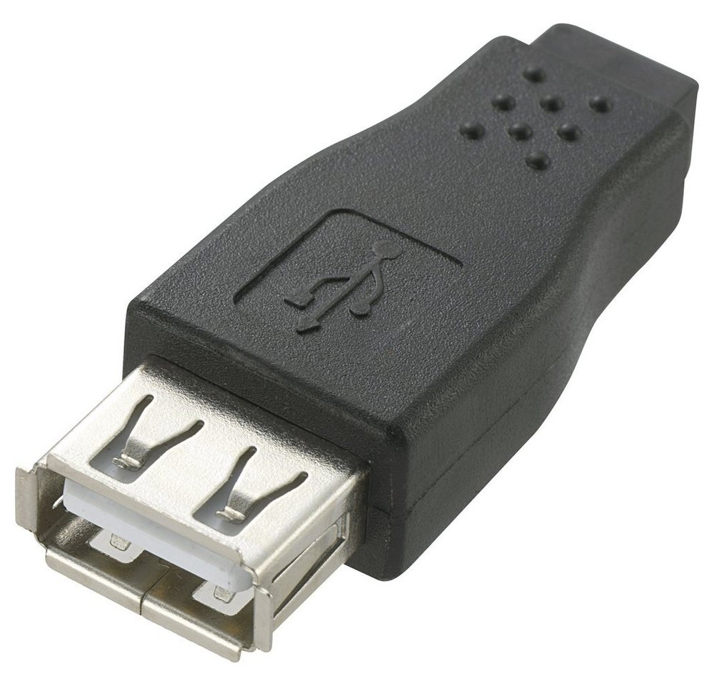 Renkforce Renkforce USB 2.0 Adapter [1x USB 2.0 Buchse A - 1x USB 2.0 Buchse Min USB-Adapter, 0.00 cm von Renkforce