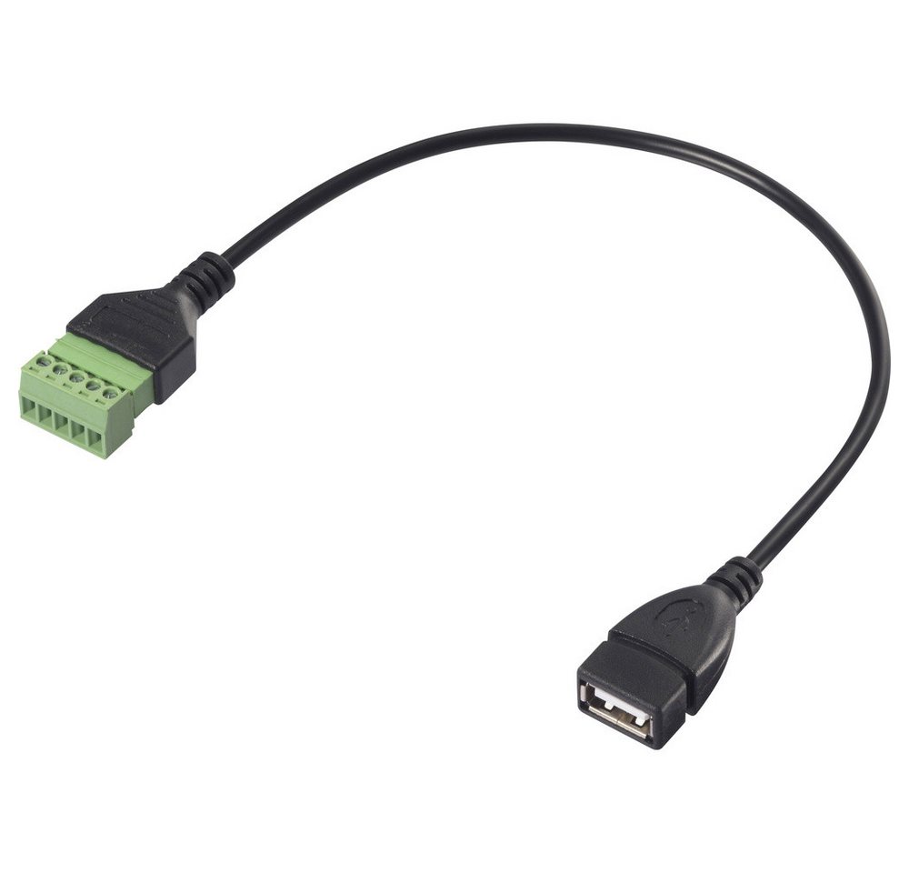 Renkforce Renkforce USB 2.0 Adapterkabel [1x USB 2.0 Buchse A - 1x Klemmanschlus USB-Adapter, 30.00 cm Renkforce Renkforce USB 2.0 Adapterkabel [1x USB 2.0 Buchse A - 1x Klemmanschlus USB-Adapter, 30.00 cm von Renkforce