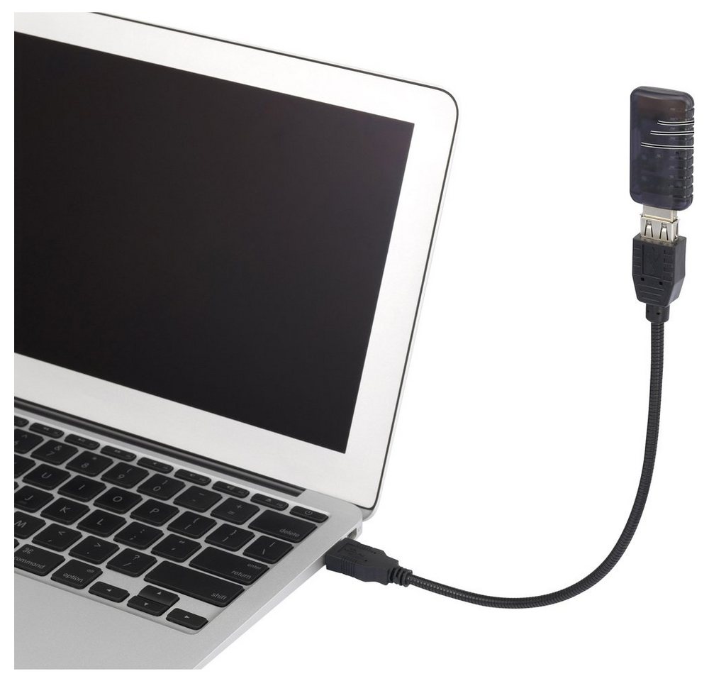 Renkforce Renkforce USB-Kabel USB 2.0 USB-A Stecker, USB-A Buchse 0.16 m Schwarz USB-Kabel, (16.00 cm) von Renkforce