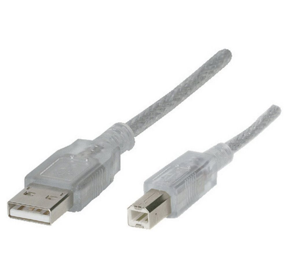 Renkforce Renkforce USB-Kabel USB 2.0 USB-A Stecker, USB-B Stecker 1.80 m Schwar USB-Kabel, (1.80 cm) von Renkforce