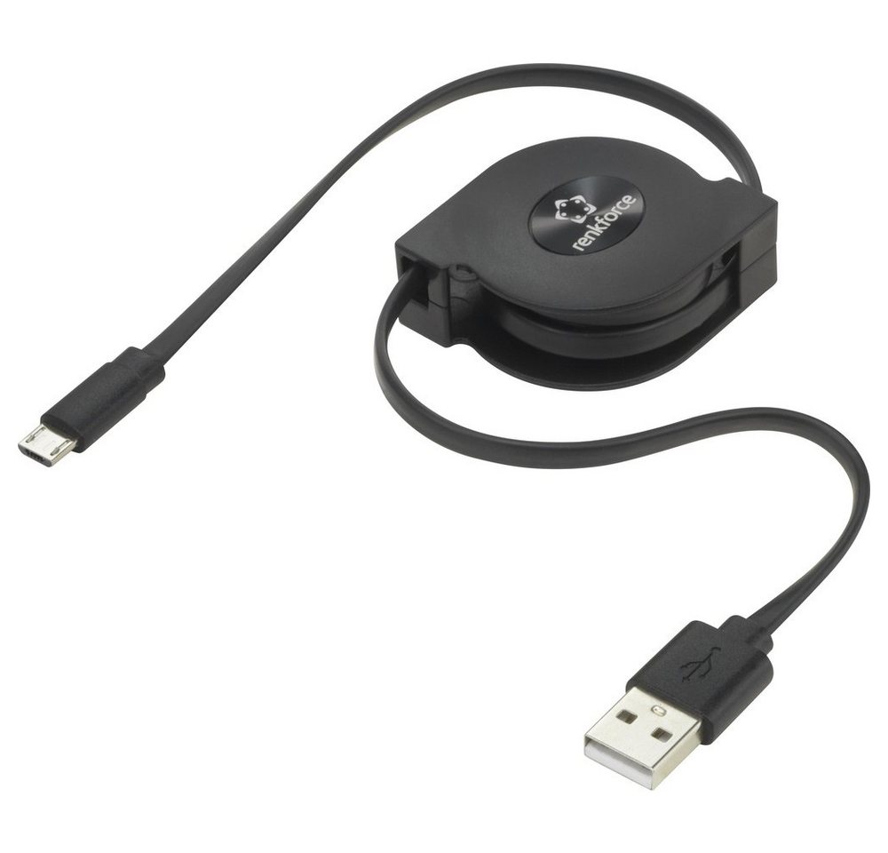 Renkforce Renkforce USB-Kabel USB 2.0 USB-A Stecker, USB-Micro-B Stecker 0.80 m USB-Kabel, (80.00 cm) von Renkforce