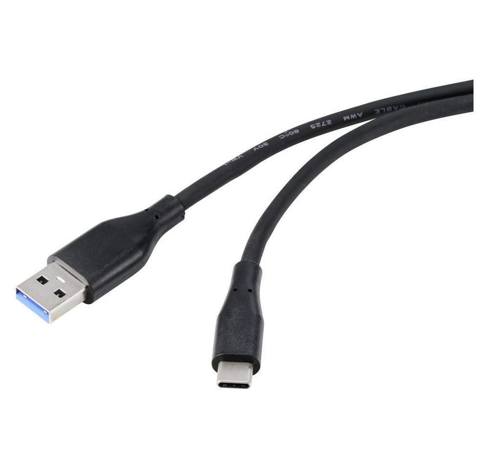 Renkforce Renkforce USB-Kabel USB 3.2 Gen1 (USB 3.0 / USB 3.1 Gen1) USB-A Stecke USB-Kabel, (1.00 cm) von Renkforce