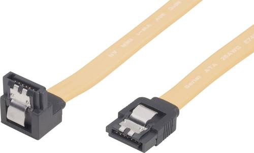 Renkforce SATA II (300) Kabel L-Typ mit kurzem Stecker 1x gewinkelt 0,5m von Renkforce