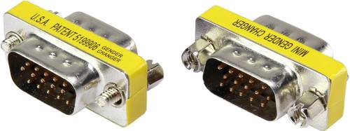 Renkforce Seriell Adapter [1x D-SUB-Stecker 15pol. - 1x D-SUB-Stecker 15pol.] Gelb von Renkforce