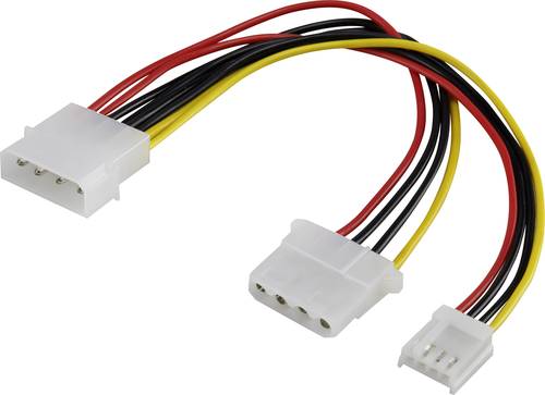 Renkforce Strom Verlängerungskabel [1x IDE-Strom-Stecker 4pol. - 1x IDE-Strom-Buchse 4pol., Floppy- von Renkforce