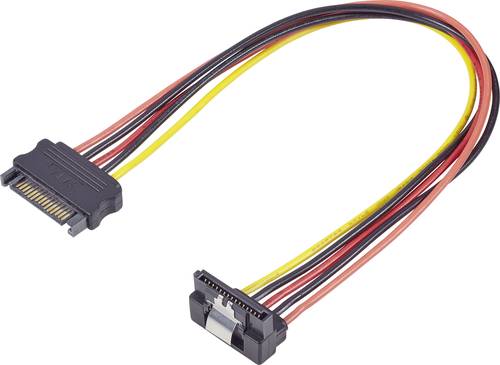 Renkforce Strom Verlängerungskabel [1x SATA-Strom-Stecker 15pol. - 1x SATA-Strom-Buchse 15pol.] 0.3 von Renkforce