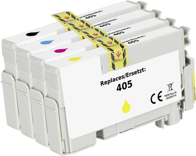 Renkforce Tinte Kombi-Pack ersetzt Epson 405 Kompatibel Schwarz, Cyan, Magenta, Gelb RF-5705462 (RF-5705462) von Renkforce