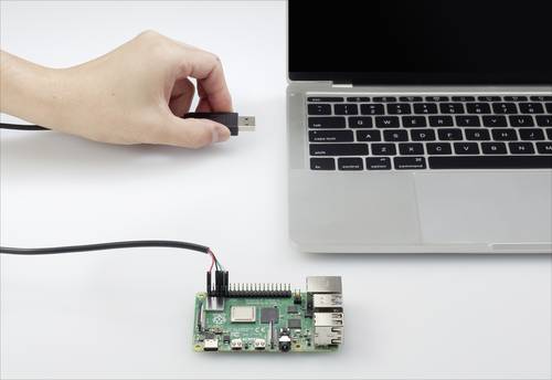 Renkforce USB/TTL Jumper-Kabel Raspberry Pi [1x USB 2.0 Stecker A - 4x Drahtbrücken-Buchse] 1.00m S von Renkforce