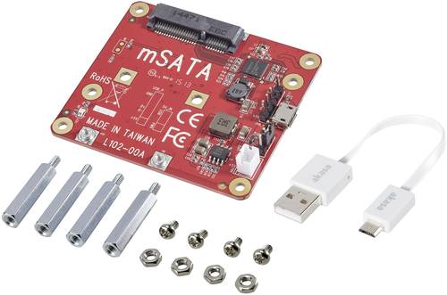 Renkforce USB/mSATA-Converter + Cable Board Passend für (Entwicklungskits): Raspberry Pi von Renkforce