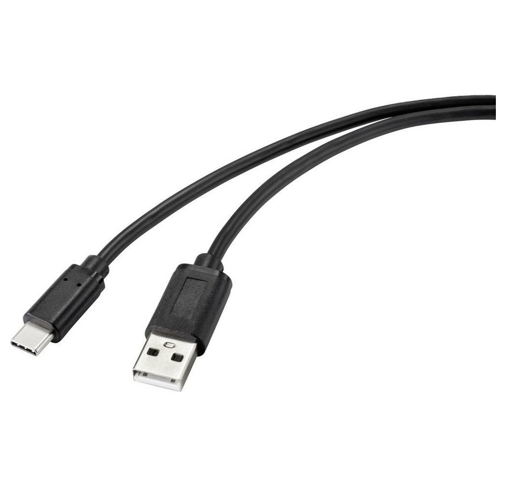 Renkforce USB 2 USB-C™ auf USB-A Verbindungskabel mit USB-Kabel, mit antimikrobieller Oberfläche von Renkforce