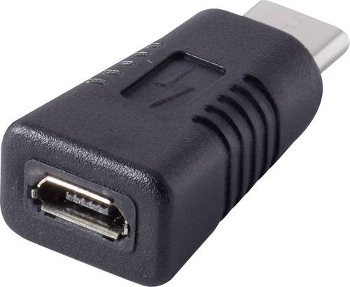 Renkforce USB 2.0 Adapter [1x USB-C® Stecker - 1x USB 2.0 Buchse Micro-B] rf-usba-11 vergoldete Ste von Renkforce