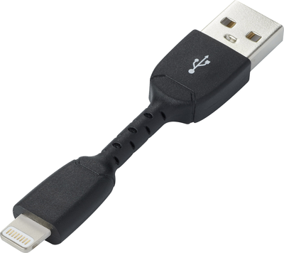 Renkforce USB 2.0 Anschlusskabel [1x USB 2.0 Stecker A - 1x Apple Lightning-Stecker] 0.05 m Schwarz (RF-4260168) von Renkforce