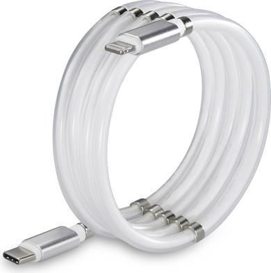 Renkforce USB 2.0 Anschlusskabel [1x USB 2.0 Stecker C - 1x Apple Lightning-Stecker] 2.00 m Weiß (TO-6886782) von Renkforce