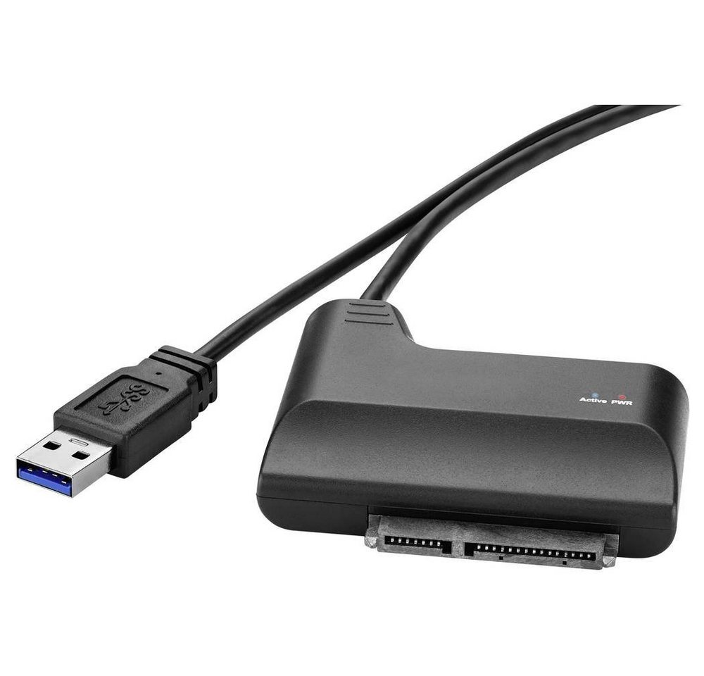 Renkforce USB 3 zu SATA Adapterkabel 30 cm USB-Adapter, vergoldete Steckkontakte von Renkforce