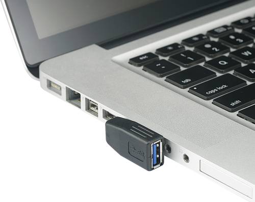 Renkforce USB 3.0 Adapter A-Stecker zu A-Buchse 90° seitlich nach rechts gewinkelt von Renkforce