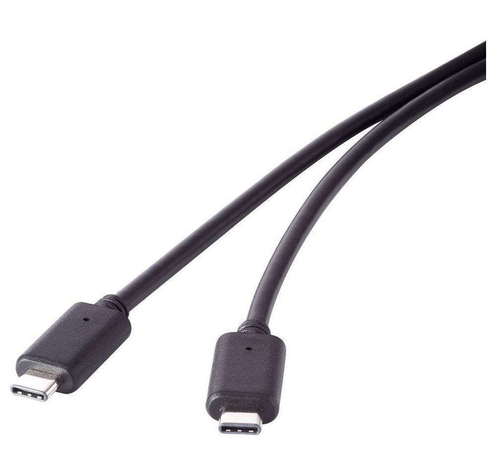 Renkforce USB 3.2 Gen (2x2) Anschlusskabel USB-C® 0.5 m USB-Kabel, (0.50 cm), vergoldete Steckkontakte von Renkforce