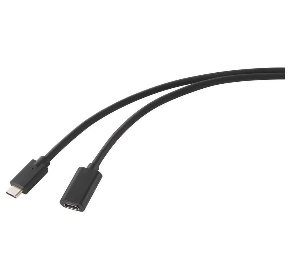 Renkforce USB 3.2 Gen 2x1 USB-C™ Stecker auf USB-C™ Buchse USB-Kabel, PVC-Mantel von Renkforce