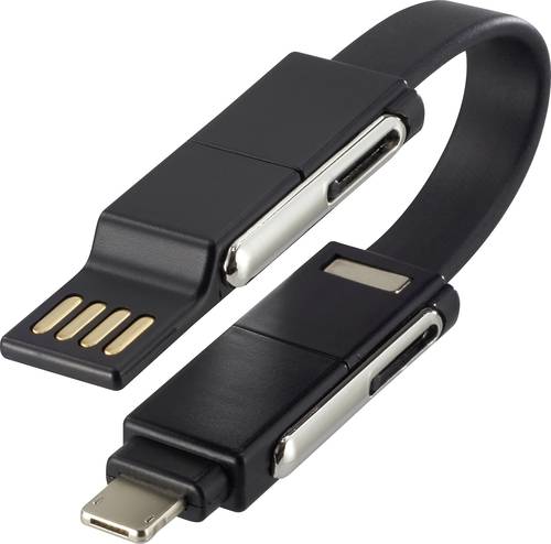 Renkforce USB Adapterkabel [1x USB 2.0 Stecker A, USB-C® Stecker - 1x Apple Lightning-Stecker, USB- von Renkforce