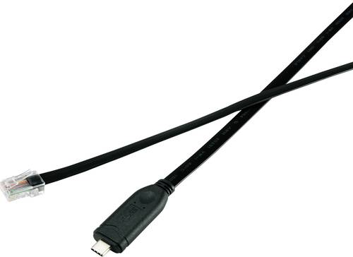 Renkforce USB-C®, RJ45 Adapterkabel [1x USB-C® Stecker - 1x RJ45-Stecker 8p8c] 1.80m Schwarz von Renkforce
