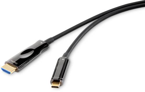 Renkforce USB-C® / HDMI Adapterkabel USB-C® Stecker, HDMI-A Stecker 10.00m Schwarz RF-4532668 USB- von Renkforce