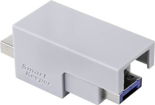 Renkforce USB-Kabel-Schloss RF-4695232 Silber, Blau Schlüsselschloss ohne Schlüssel RF-4695232 von Renkforce