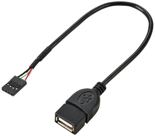 Renkforce USB-Kabel USB 2.0Pfostenstecker 4pol., USB-A Buchse 0.20m Schwarz RF-5719746 Renkforce USB-Kabel USB 2.0Pfostenstecker 4pol., USB-A Buchse 0.20m Schwarz RF-5719746 von Renkforce