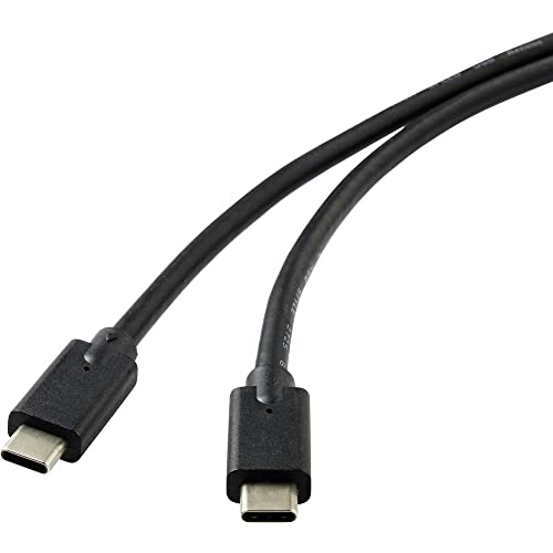 Renkforce USB-Kabel USB 3.2 Gen2x2 USB-C® Stecker 2.00 m Schwarz Geschirmt RF-4531576 von Renkforce