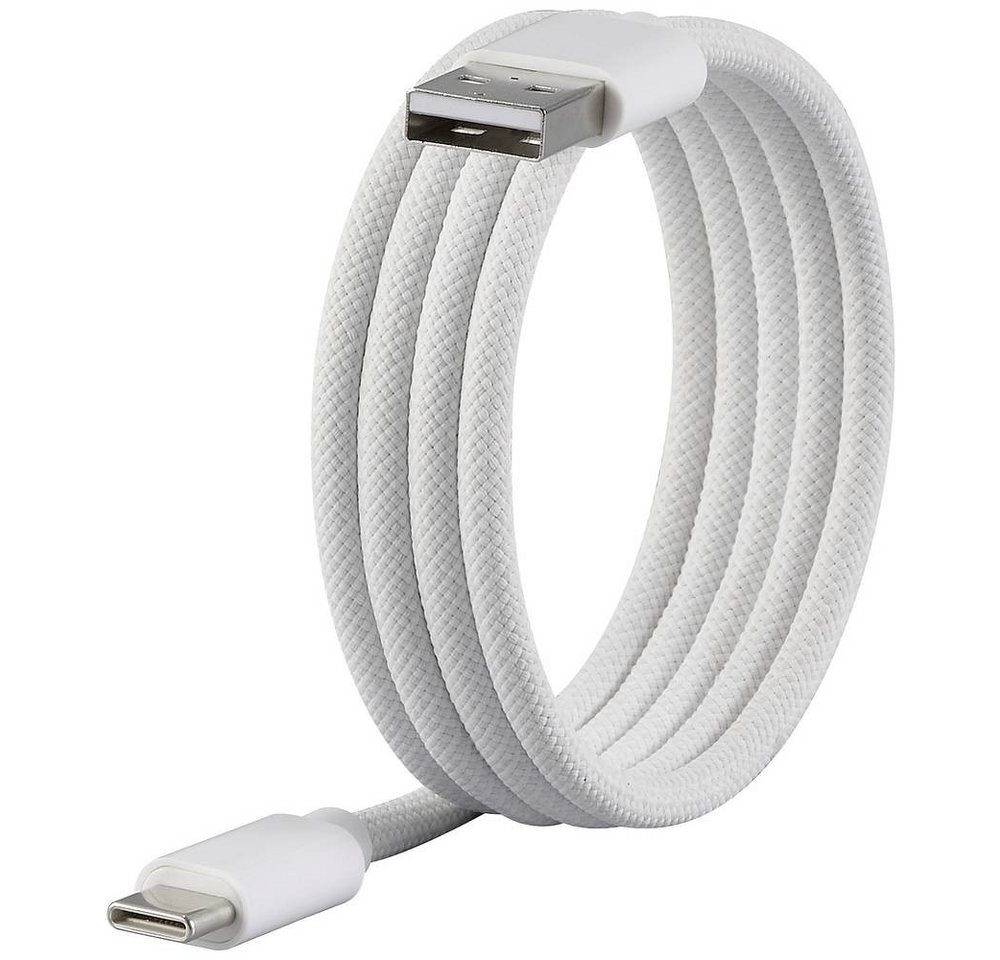 Renkforce USB-Kabel USB-Kabel, mit magnetischer Aufwicklung, Stoff-Ummantelung Renkforce USB-Kabel USB-Kabel, mit magnetischer Aufwicklung, Stoff-Ummantelung von Renkforce