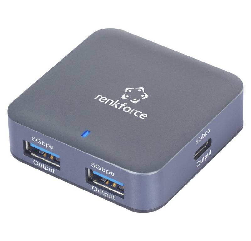 Renkforce USB-Verteiler Renkforce RF-USBH-480 4 Port USB 3.2 Gen 1-Hub (USB 3.0) USB-A, USB-C® von Renkforce