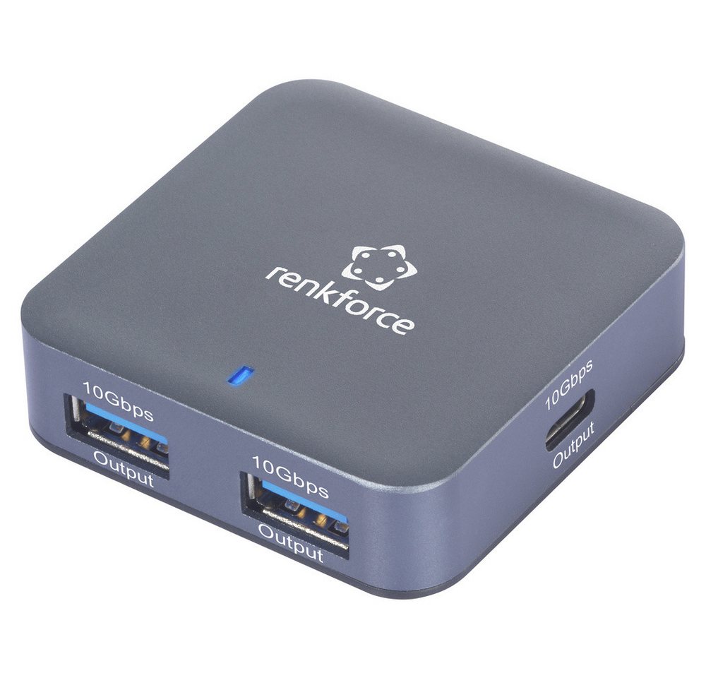 Renkforce USB-Verteiler Renkforce RF-USBH-500 2+2 Port USB 3.2 Gen 2-Hub mit Aluminiumgehäuse Renkforce USB-Verteiler Renkforce RF-USBH-500 2+2 Port USB 3.2 Gen 2-Hub mit Aluminiumgehäuse von Renkforce