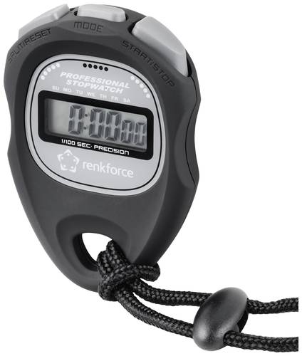 Renkforce WT-034 Stoppuhr digital Schwarz von Renkforce