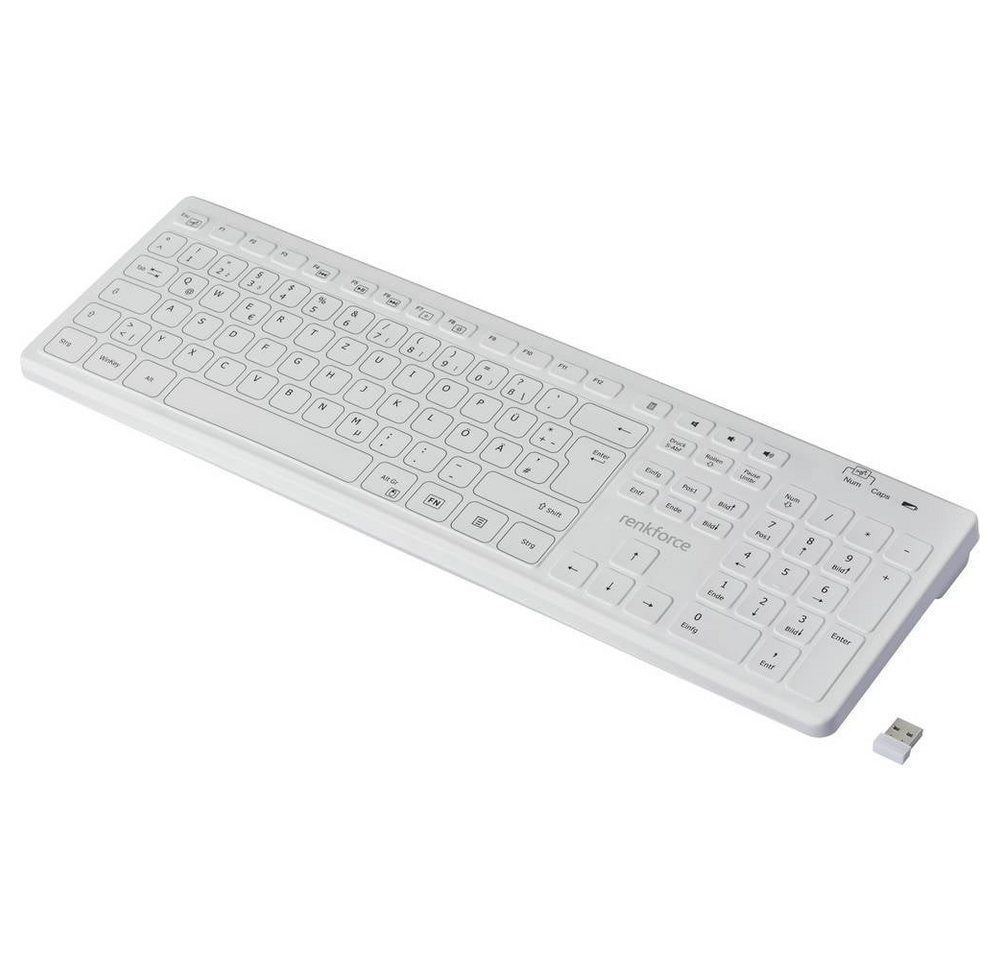 Renkforce Wasserbeständige Funk-Tastatur Tastatur Renkforce Wasserbeständige Funk-Tastatur Tastatur von Renkforce