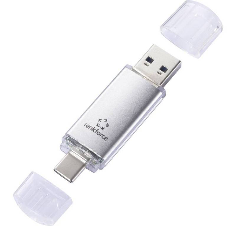 Renkforce Dual Port USB 3 OTG Stick, 32 GB USB-Stick von Renkforce