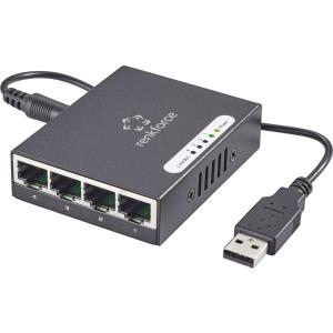 renkforce Netzwerk Switch RJ45 mit USB-Stromversorgung 4 Port 1 Gbit/s (1423415) von Renkforce