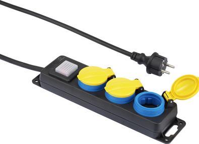 renkforce Steckdosenleiste mit Schalter 3fach Schwarz, Gelb, Blau Schutzkontakt renkforce renkforce Steckdosenleiste mit Schalter 3fach Schwarz, Gelb, Blau Schutzkontakt renkforce von Renkforce