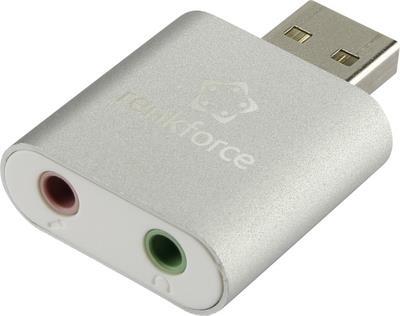 renkforce USB-Headset-Adapter / Externe Mini-Soundkarte Aluminium von Renkforce