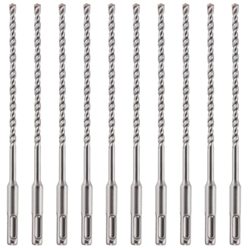 SDS Plus Hammerbohrer, 6,5 mm x 210 mm, professioneller Wolframkarbid-bestückter Steinbohrer für Ziegel, Beton, Stein, Granit, 6,5 mm SDS-Bohrer, 10 Stück SDS Plus Hammerbohrer, 6,5 mm x 210 mm, professioneller Wolframkarbid-bestückter Steinbohrer für Ziegel, Beton, Stein, Granit, 6,5 mm SDS-Bohrer, 10 Stück von Rennie Tool Company