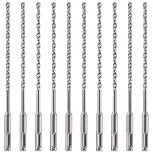 SDS Plus Hammerbohrer, 7 mm x 210 mm, professioneller Wolframkarbid-bestückter Steinbohrer für Ziegel, Beton, Stein, Granit, 7 mm SDS-Bohrer, 10 Stück SDS Plus Hammerbohrer, 7 mm x 210 mm, professioneller Wolframkarbid-bestückter Steinbohrer für Ziegel, Beton, Stein, Granit, 7 mm SDS-Bohrer, 10 Stück von Rennie Tool Company