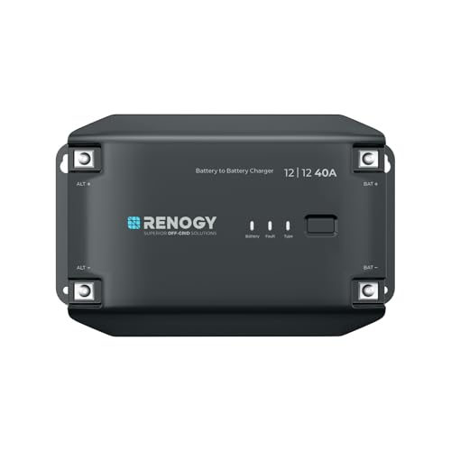 Renogy DC zu DC Batterie Ladegerät 12V 40A, Intelligent DCDC Batterieladegerät Laderegler Solar für Flut-, Gel-, AGM-, Lithium-Batterien, für Wohnmobile, Lastwagen, Nutzfahrzeuge, Boote, Yachten, 600W Renogy DC zu DC Batterie Ladegerät 12V 40A, Intelligent DCDC Batterieladegerät Laderegler Solar für Flut-, Gel-, AGM-, Lithium-Batterien, für Wohnmobile, Lastwagen, Nutzfahrzeuge, Boote, Yachten, 600W von Renogy