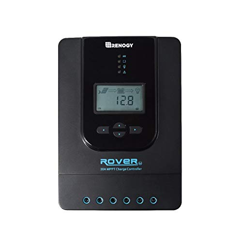 Renogy Rover 30 Amp 12/24 V DC MPPT Laderegler, Automatischer Paremeter Einstellbar LCD-Bildschirm Solarmodul Laderegler für Gel Sealed Flooded and Lithium Battery von Renogy