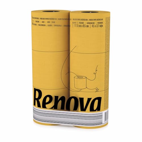 RENOVA YELLOW Toilet Paper 6 Rolls von Renova