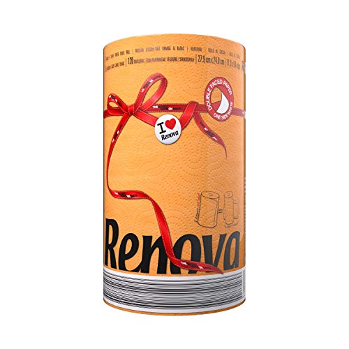 Renova ORANGE Paper Towel 1 Roll Protects Slips Regular von Renova