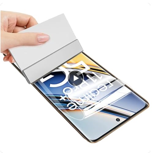 2pcs Hohe Empfindlichkeit Hydrogel Film für Realme 12 Pro/Realme 12 Pro+ 5G 6.7" Flexibel HD Clear Bildschirmschutz Explosionssicher Fingerabdrücke Entsperren Hydraulische Folie von Renwox