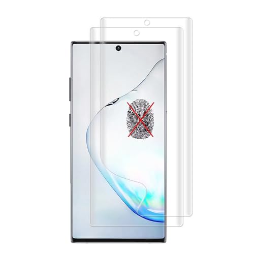 2pcs Matte Hydrogelfilm Anti-Fingerabdruck für Samsung Galaxy Note10+ 5G 4G 6.8" Note 10 Plus Flexible Anti-Glare Bildschirmschutz Explosionssicher Nicht gehärtete Glas Folie HD Clear von Renwox