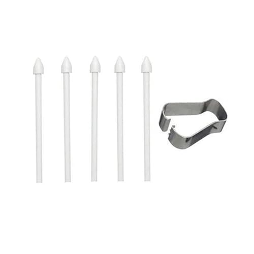 5pcs Ersatz Stylus Pen Spitzen Tips für Samsung Galaxy Tab S9 /Tab S9 Ultra/Tab S9+ Plus/Tab S9 FE/Tab S9 FE+ Tablette Touchscreen S Stiftspitzen mit Clip Weiß von Renwox