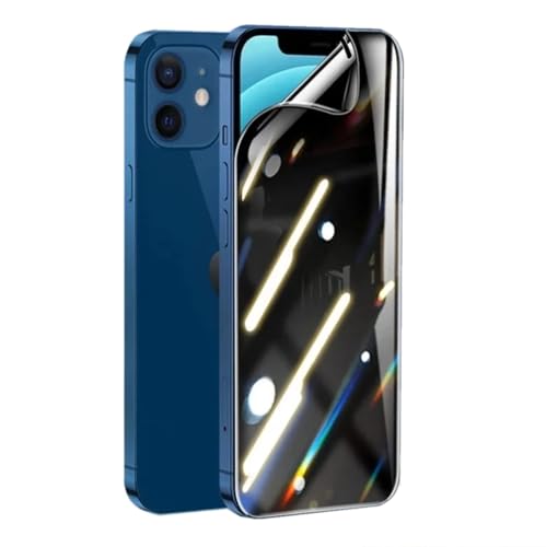 Renwox 2Stück Anti-Peeping Hydrogelfolie für iPhone 12 / iPhone 12 Pro 6.1" Flexible Flexibel Datenschutz Displayschutz Privatsphäre Bildschirmschutz Explosionssicher Hydraulische Folie von Renwox