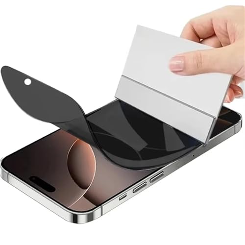 Renwox 2Stück Anti-Peeping Hydrogelfolie für iPhone 16 Pro Max 6.9" Flexible Flexibel Datenschutz Displayschutz Privatsphäre Bildschirmschutz Explosionssicher Hydraulische Folie von Renwox